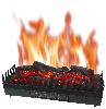 Efecto fuego con troncos y llamas para chimeneas existente FBL-XL