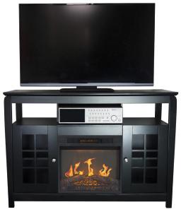 Mueble TV 2 puertas con chimenea efecto fuego CL-148