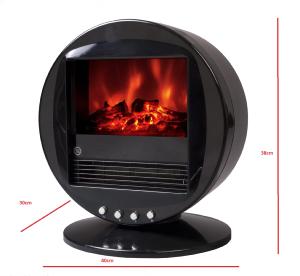 Pequeña Chimeneas electricas de suelo oscilante FBN