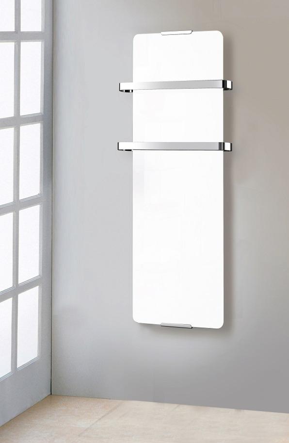 Heilmetz Radiador de baño secador de toallas calefacción 700 x 400 mm  Blanco radiador de toallas