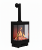 Chimenea electrica encastrable 3d e caras ref. CL-297