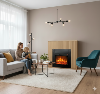 Chimenea electrica decorativa modelo Ambra