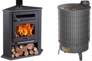 Chimeneas electricas original con cristal rojo RedLine