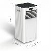 Aire acondicionado portátil 7000 BTU, Meaco, MC7000RPRO, climatizador portátil frío 